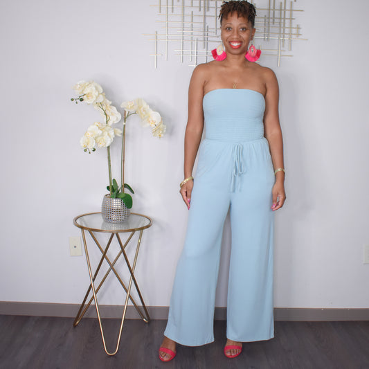 Lets Chill | Tube Jumpsuit - Lt. Green