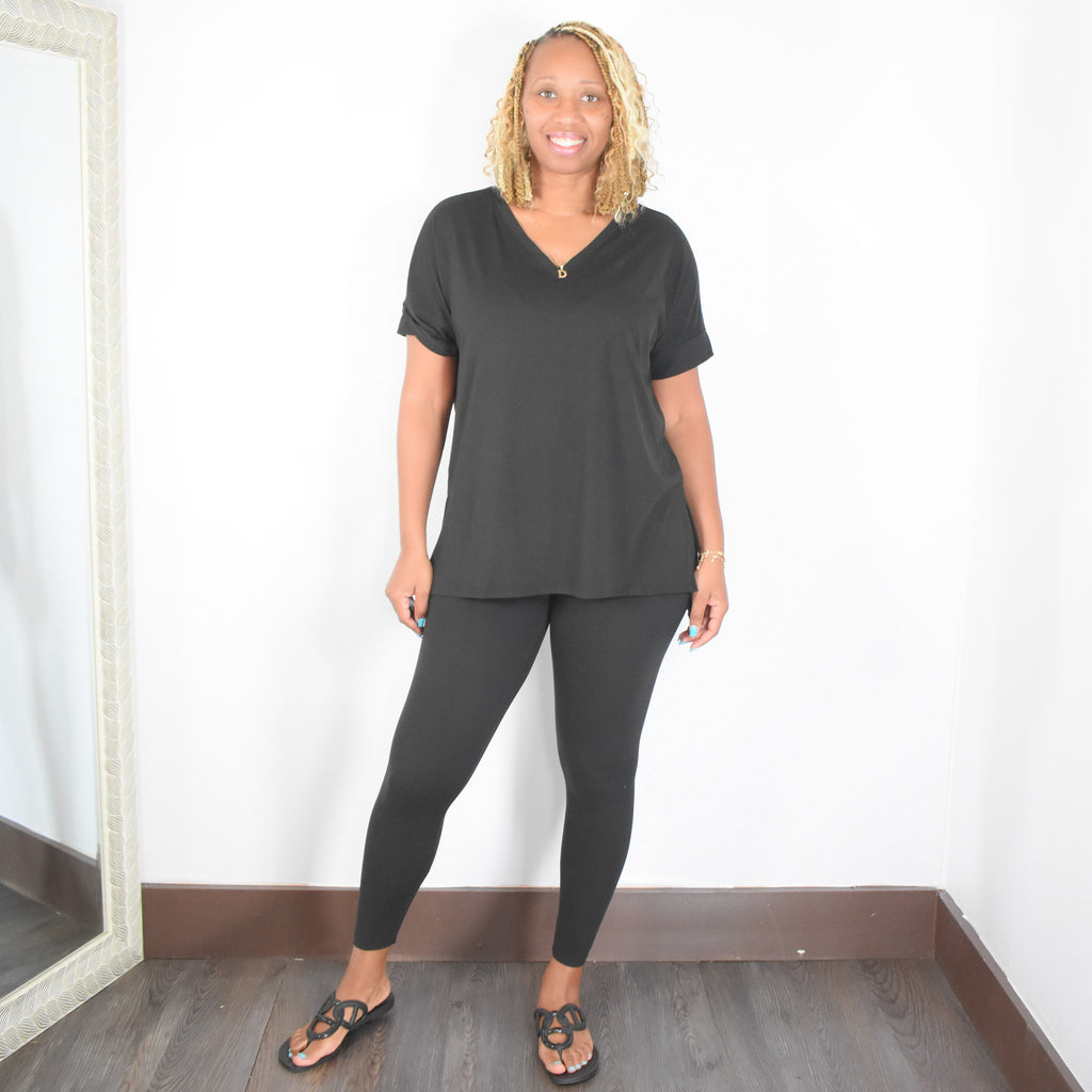 Breathless | High waist Legging Set - Black