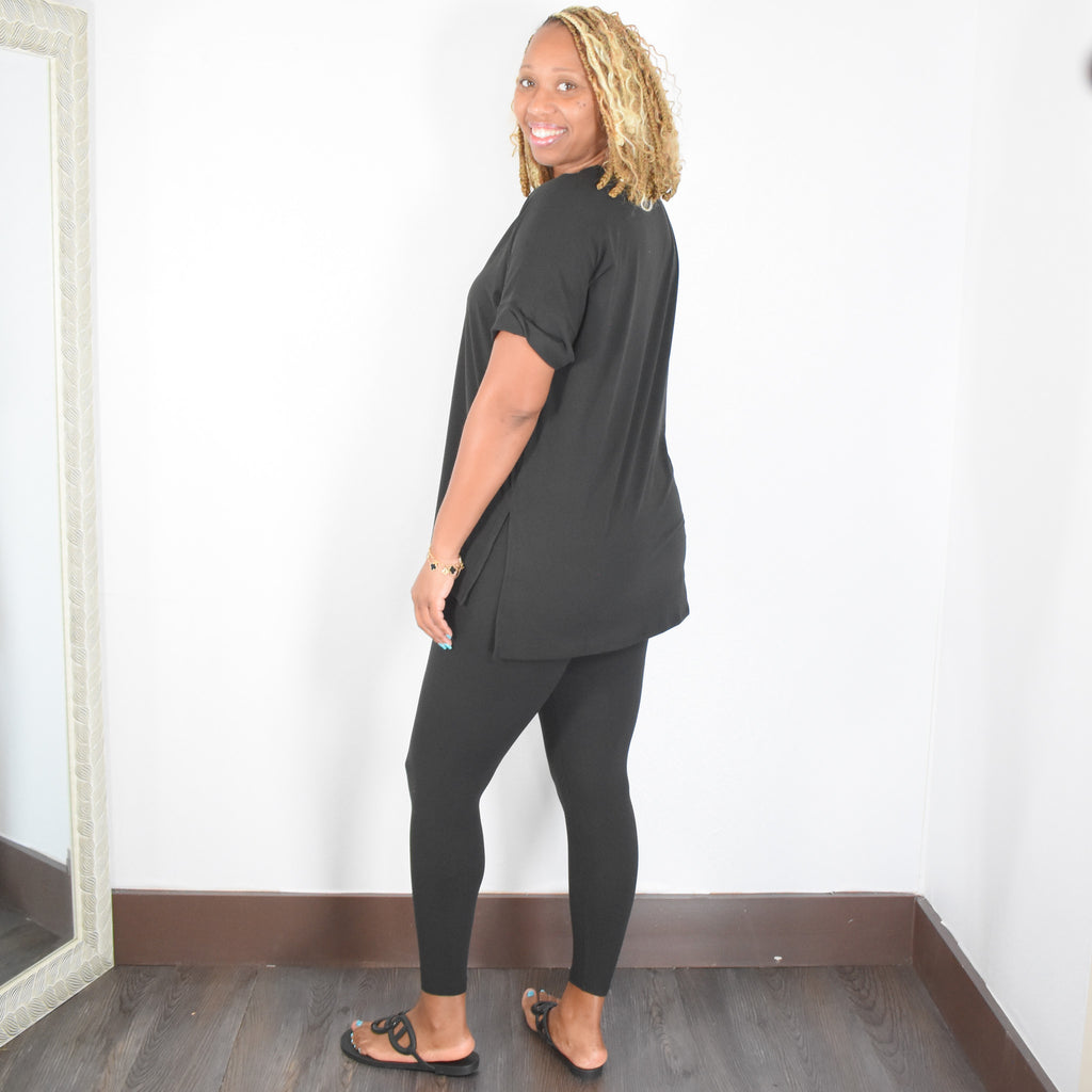 Breathless | High waist Legging Set - Black