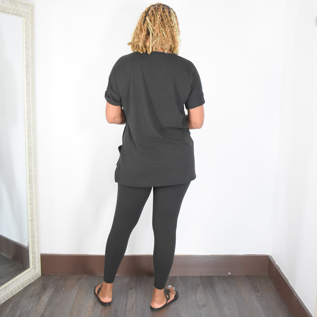 Breathless | High waist Legging Set - Black