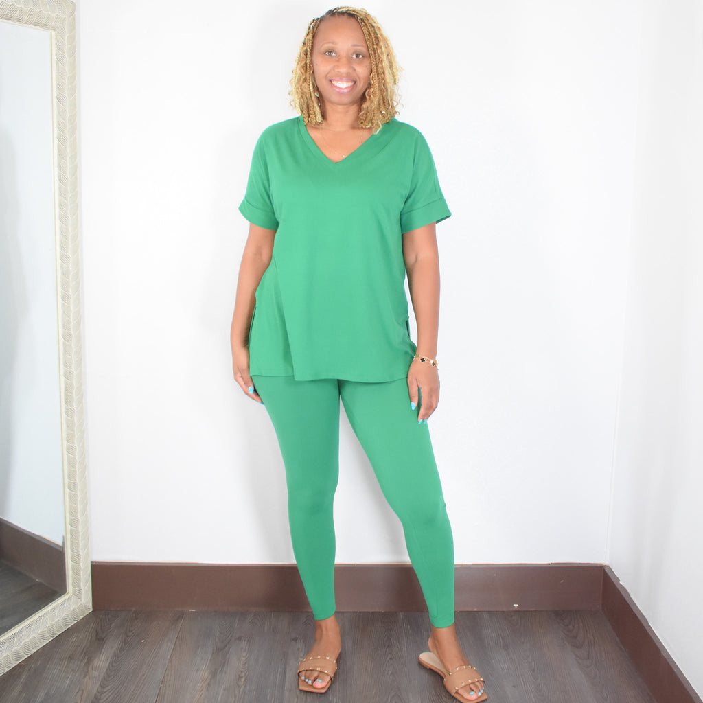 Breathless | High waist Legging Set - Forest