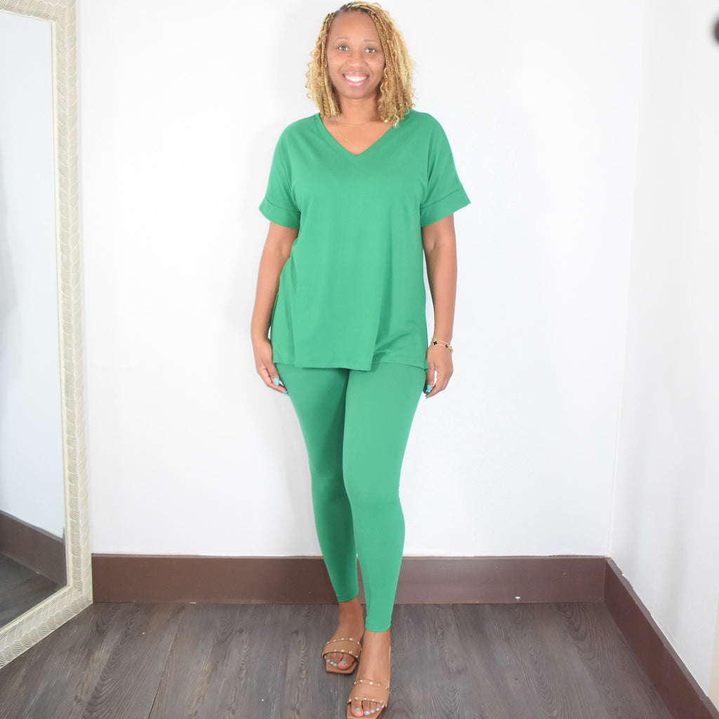 Breathless | High waist Legging Set - Forest