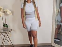 Shawty Active |  Crop Top & Short Activewear Set - Gray