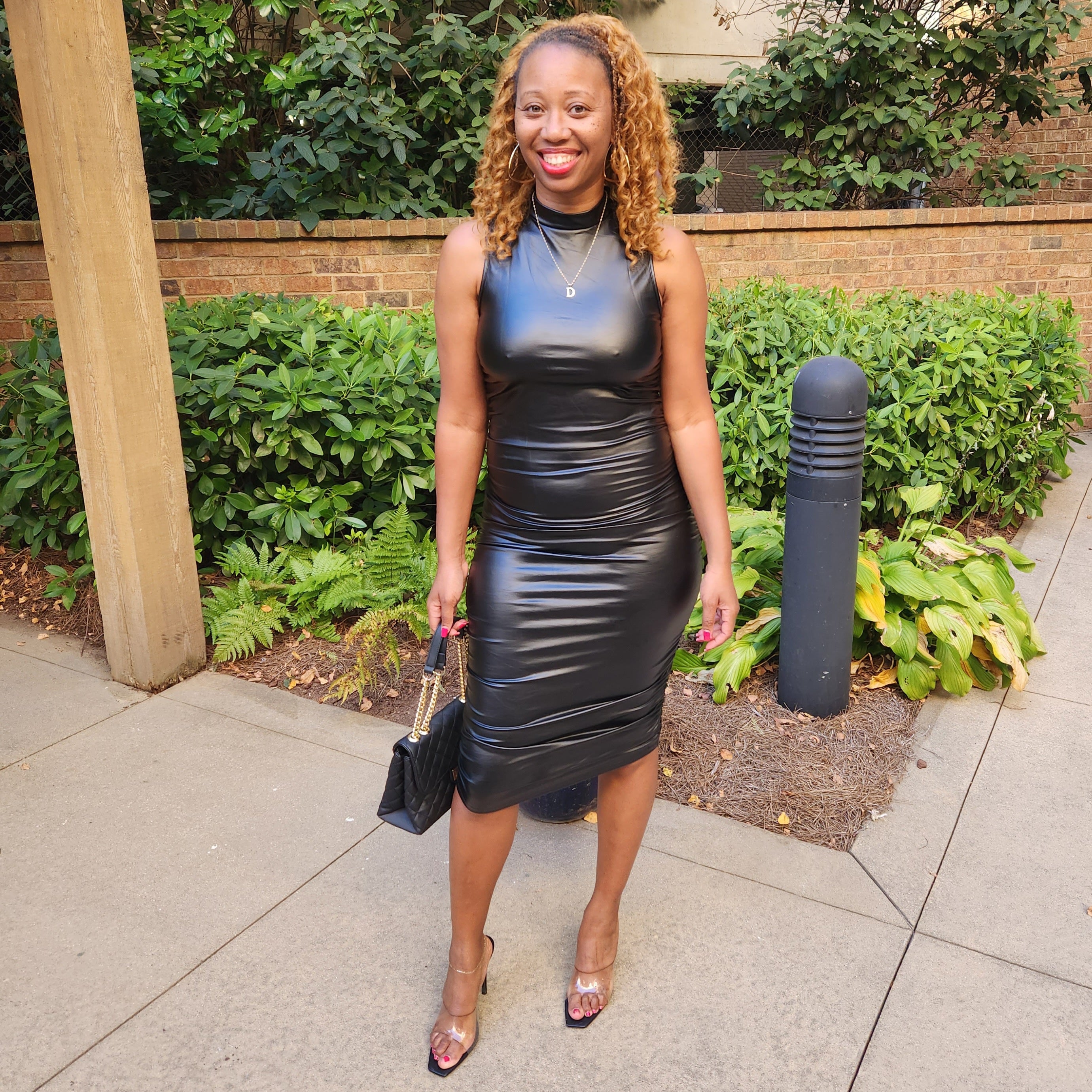 Faux Leather Bodycon Dress – The Bralette Co.