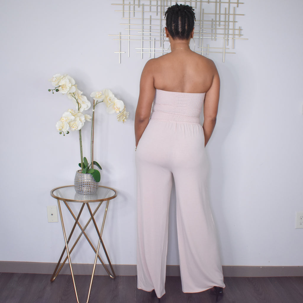 Lets Chill | Tube Jumpsuit - Blush