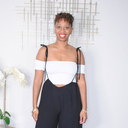 Felt Cute | Off Shoulder Bandeau Crop Top