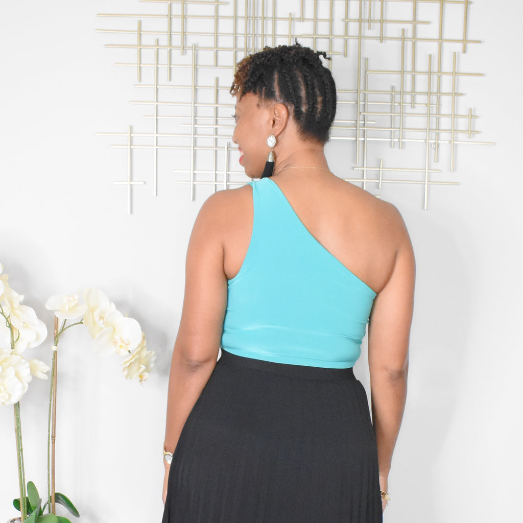 Effortless | One Shoulder Bodysuit - Jade