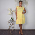 Ruffle My Feathers  | Ruffle Sleeve Tiered Dress - Yellow