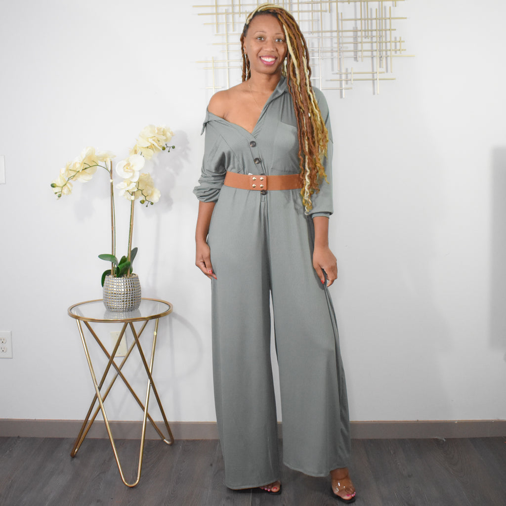 Comfy Chic  | Jumpsuit - Olive